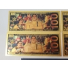Image 6 : x4 Assorted WWE Legends $100 999999 24K Gold Foil Banknotes Set w/ CoA