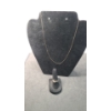 Image 1 : 10K Gold Dainty Necklace & Women's Ring With Diamonds -Size 7 - Total Weight: 2.1g