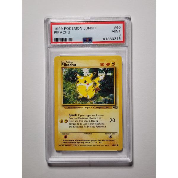 PSA Graded Mint 9 Pikachu 60/64 Jungle Set Vintage Pokemon Trading Card ~ LP/NM Condition!