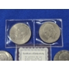 Image 3 : Lot of (5) Eisenhower Dollars - FV: $5 - (3) 1976, (3) 1971 Including: The Morgan Mint Apollo 11 COA