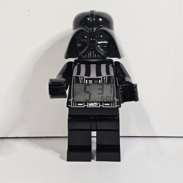 LIKE NEW!!! ClicTime LEGO Star Wars Darth Vader 9" Minifigure Light Up Alarm Clock