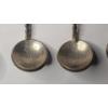 Image 5 : (5) Vintage Handmade Silver Wrapped Coin Spoons Ft Polished Stones - AT LEAST 80% Silver - TW: 90.1g