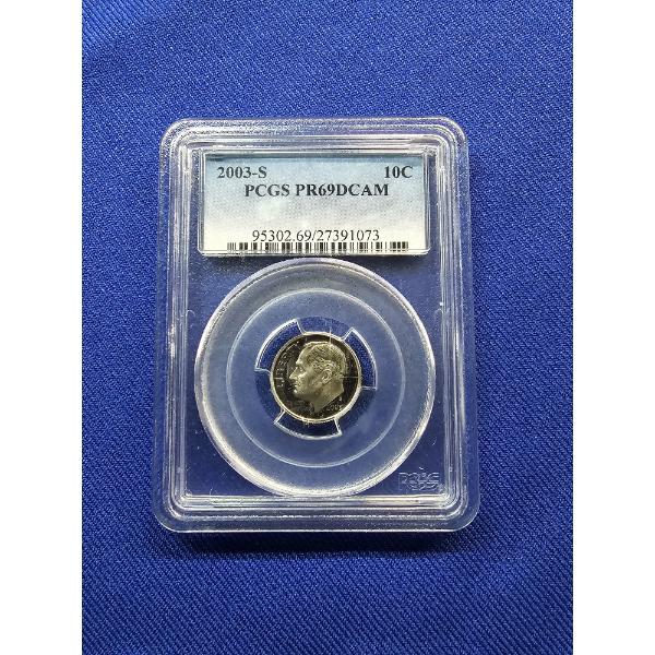 2003-S Silver Roosevelt Dime PCGS PR69 DCAM