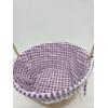 Image 2 : New 25''x19''x6'' Wicker Lined Easter Basket & Three 1.75 oz Packs Of Matching Easter Grass