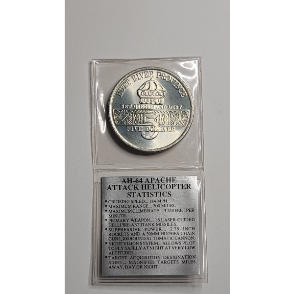 New Queensland Mint 1991 Hutt River Province $5 Commemorative Coin From The "Desert Storm" Series