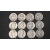Image 1 : Assorted Years/Mint Marks United States 90% Silver Washington Quarters - Face Value: $3.00	