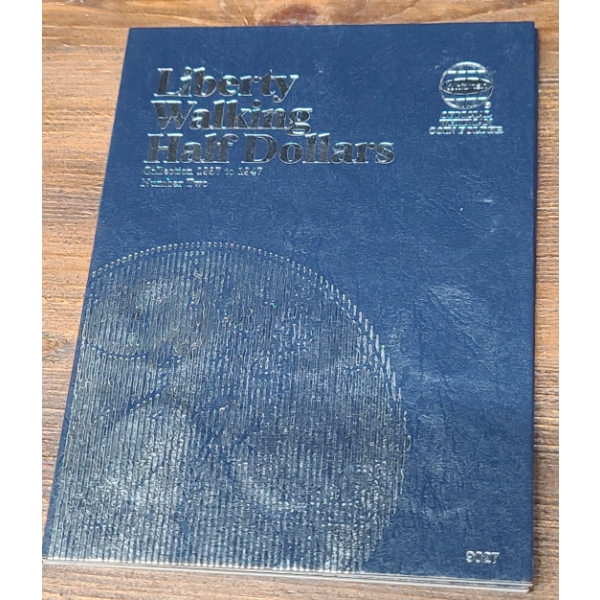 1937-1947 Liberty Walking Half Dollars Whitman Coin Collection Book - Face Value: $8.00