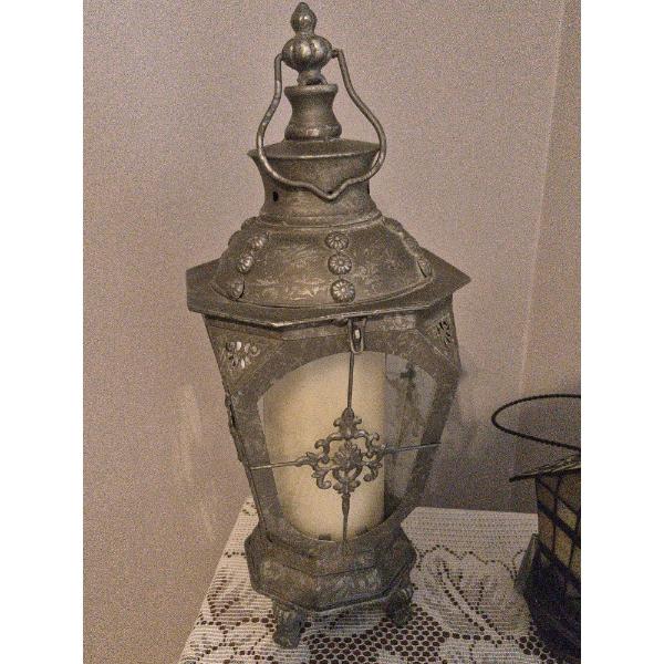 PICKUP IN NORTHFIELD - Metal Lantern 19" x 7" x 7" - See Pics