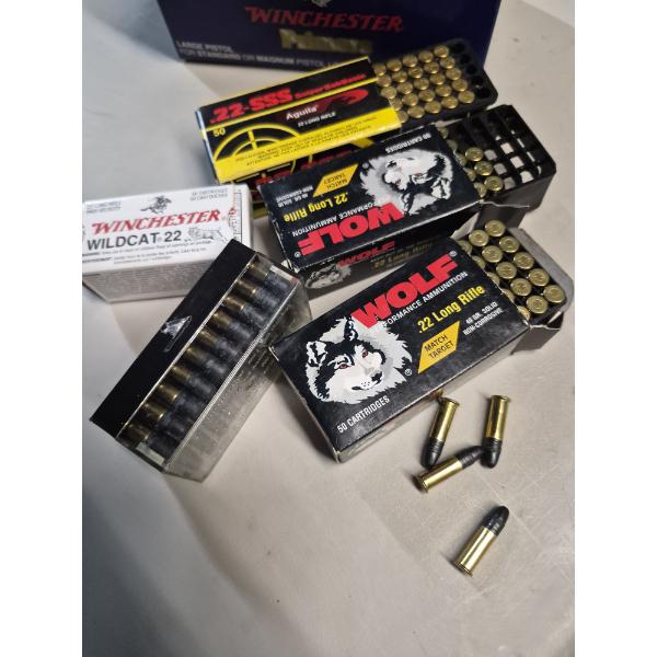 AMMO - 22 CALIBER LONG RIFLE - 240 COUNT - LEAD TIPS - SEE PICS