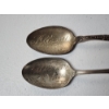 Image 2 : x2 Alliance Ohio Engraved Sterling Silver Souvenir Spoons TW: 33.2g