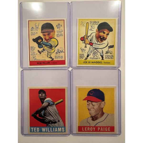 4 - Leaf & Goudey Gum Throwback Baseball Cards In Protective Holders - Mint Condition