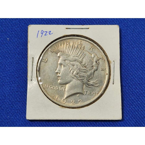 1922 90% Silver Peace Dollar