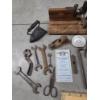 Image 3 : Vintage Collectables Including Wrenches, Clothes Iron, Veggie Slicing Board & More