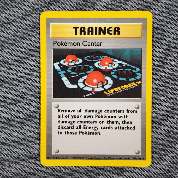 Pokemon Center 85/102 Uncommon Trainer Vintage Base Set Pokemon Trading Card - Near Mint