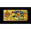 Image 2 : Pure 24k .999 Gold Foil POKEMON "DRAGONITE" Note - Mint - NEW SERIES - Processed in Pure Gold
