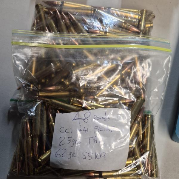 AMMO - ROUNDS -  148 COUNT BAGGED - REMINGTON .223 AS SHOWN