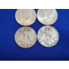Image 4 : x6 Assorted 90% Silver Half Dollars: Franklin, Kennedy, Walking Liberty FV: $3.00