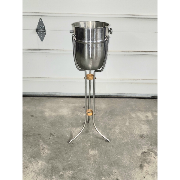 Stainless Steel Champagne/Wine Ice Bucket Stand - Approx. 30in Tall