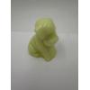 Image 1 : Adorable Degenhart Uranium Glass Dog Figurine - Daffodil - ~2.5 inches 
