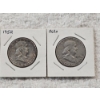 Image 1 : Two US 40% Silver Half Dollar Coins - 1962-D and 1952 - AFV $1