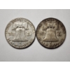 Image 3 : Two Benjamin Franklin 90% Silver United States Half Dollars ~ Both Nice Looking Coins!