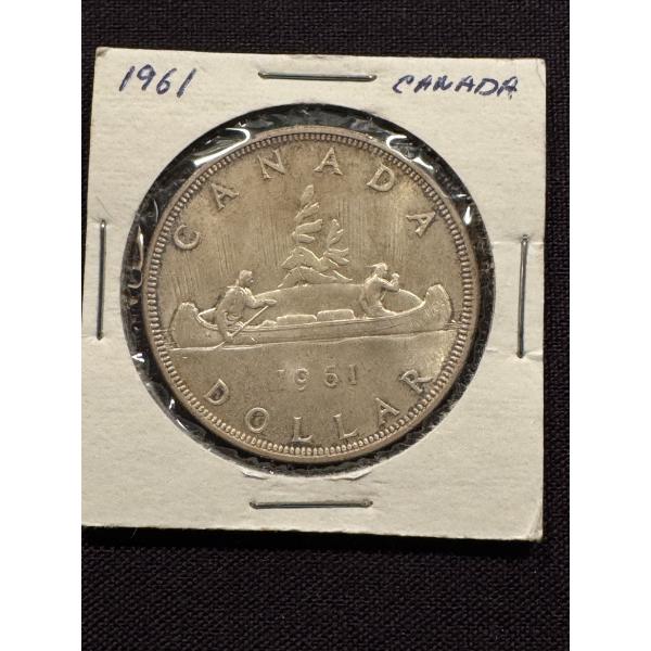 1961 Royal Canadian Mint Silver Dollar - Mint Condition