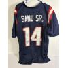 Image 1 : Autographed Mohamed Sanu Sr. New England Patriots Custom Jersey #14 - JSA Authentication - WIT012470