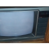 Image 2 : As Is   -  Vintage Television Console Outer Wood Case Only & TV Inside See Description