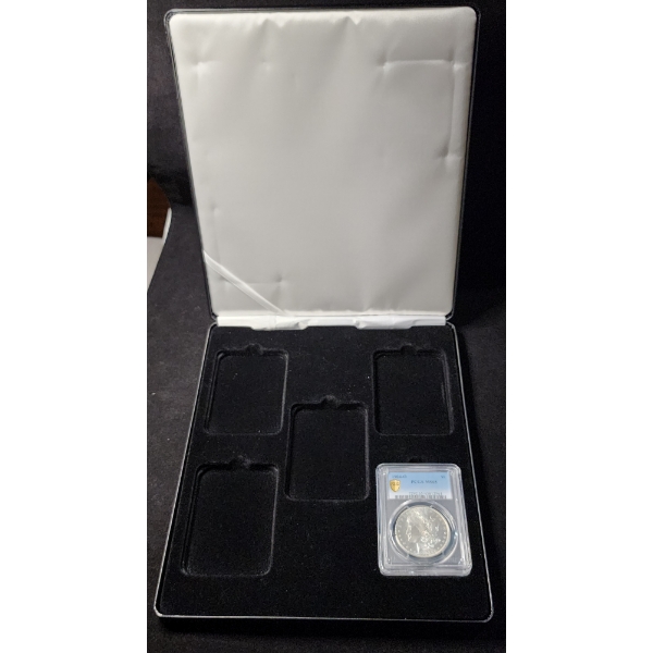 1904-O PCGS Gold Shield MS65 90% Silver Morgan Dollar In Nice Storage Box