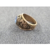 Image 4 : 10K Gold 1976 Garaway High School Class Ring With Blue Stone Weighing 18.5 Grams Size 10