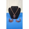 Image 1 : Vintage Bell Trading Solid Copper Stamped Thunderbird Necklace & Native Style Cuff Bracelets