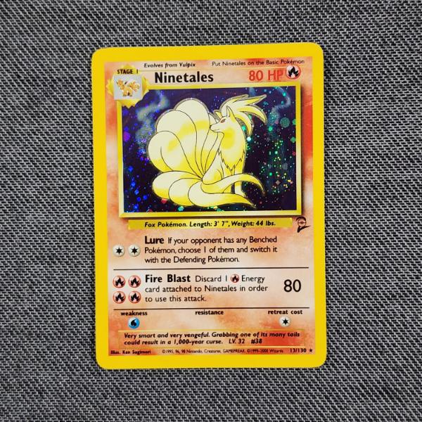 Ninetales 13/130 Holo Rare Base Set 2 Vintage Pokemon Trading Card