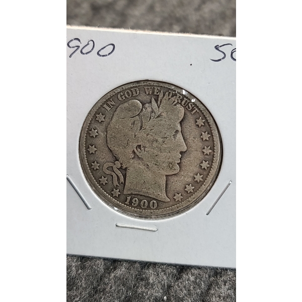 1900 Barber Silver Half Dollar 