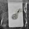 Image 3 : STUNNING & BEAUTIFUL Sterling Silver Pendant With .5 Carat GRA Certified Moissanite With COA