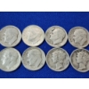 Image 3 : x10 90% Silver Roosevelt and Mercury Dimes FV: $1.00