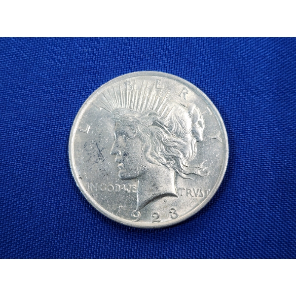 1923 90% Silver Peace Dollar
