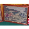 Image 2 : Group Of 2 Needlework Depictions Framed As Shown - Vintage 
