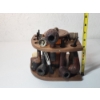 Image 8 : Vintage Wood Corner Cigar Pipe Stand With Assorted Pipes - Great Condition! 