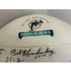 Image 1 : Miami Dolphins Autographed Football - 3 Autographs - Bob Kuechenberg 17-0 - Larry Csonka #39 