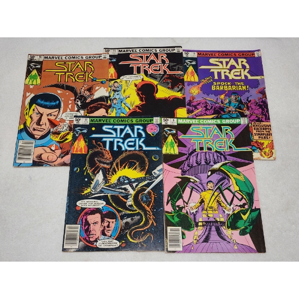 Five Marvel Comics Star Trek Comics - All 50 Cent Comics!
