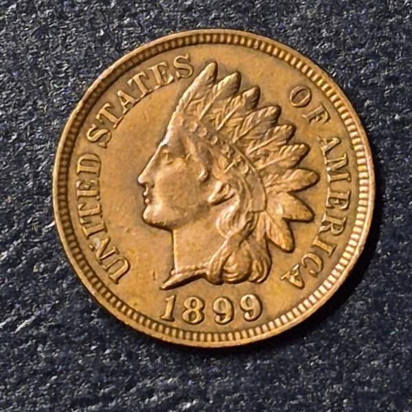High Grade 1899 1c Indian Head Penny - Look At The Pics