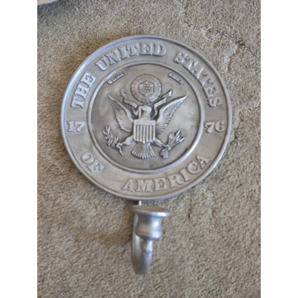 PICKUP IN CANTON - USA Duracast Tin Taper Candle 15''x11'' Wall Hanging