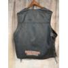 Image 3 : Harley Davidson Men's Leather Vest With Chain Closures Size 3XL - Excellent Condition