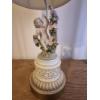 Image 2 : Gprgeous Pair Of Figural Porcelain Lamps & Shades 23 " Tall