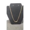 Image 1 : 10K Gold Women's Rope Style Necklace With Clear Stones - Weight: 9.4g
