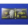 Image 2 : Limited Edition 45th President Donald Trump 2024 Diamond $10,000 Black & Gold Banknote