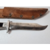 Image 3 : Vintage Hunting Knife With Detailed Stone Details Handle and Leather Case