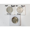 Image 1 : Three 40% Silver Kennedy Half Dollars: 1965, 1967, 1968 FV: $1.50