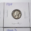 Image 3 : x10 Assorted Years United States 90% Silver Mercury Dimes - Face Value: $1.00