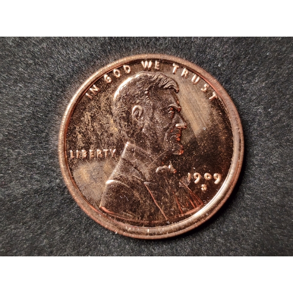 COPY 1909-S V.D.B. Wheat Penny 1 Oz .999 Fine Copper Round - ONE OUNCE OF COPPER!